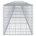Coș gabion cu capac, argintiu, 800x50x50 cm, fier galvanizat - WALTI WALTI