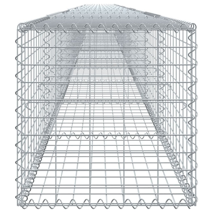 Coș gabion cu capac, argintiu, 1000x50x50 cm, fier galvanizat - WALTI WALTI