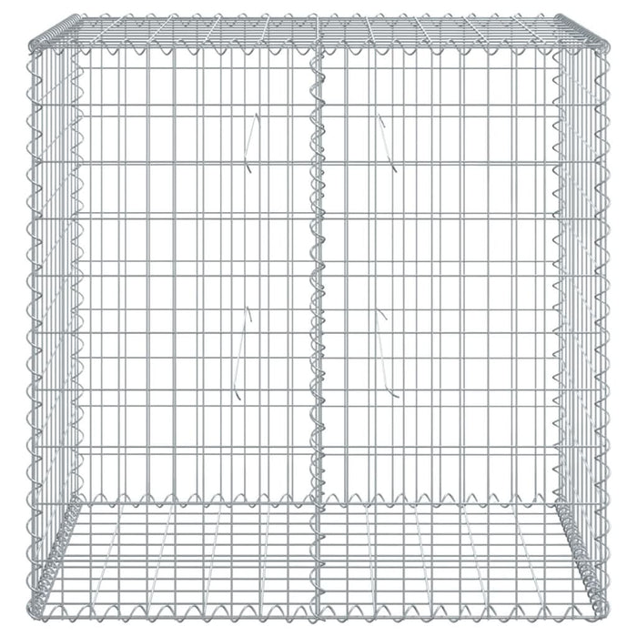 Coș gabion cu capac, argintiu, 100x50x100 cm, fier galvanizat - WALTI WALTI