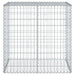Coș gabion cu capac, argintiu, 100x50x100 cm, fier galvanizat - WALTI WALTI