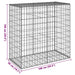 Coș gabion cu capac, argintiu, 100x50x100 cm, fier galvanizat - WALTI WALTI