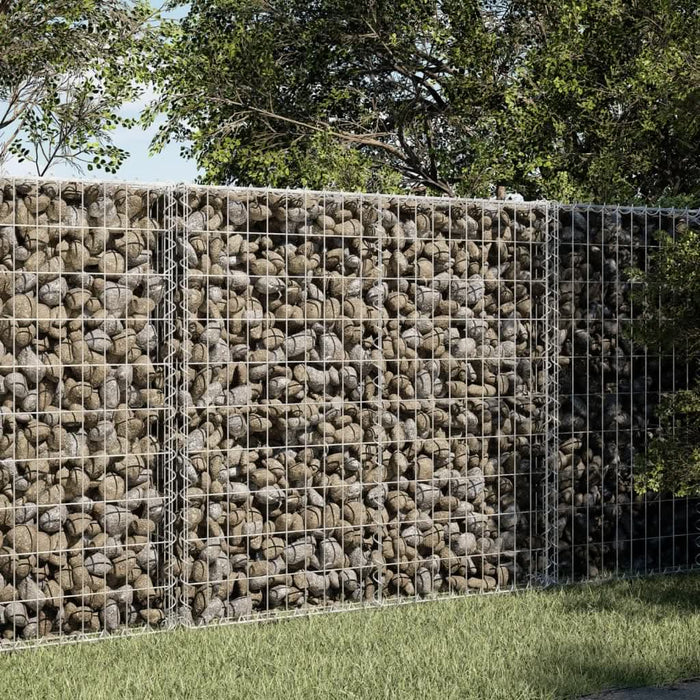 Coș gabion cu capac, argintiu, 100x50x100 cm, fier galvanizat - WALTI WALTI
