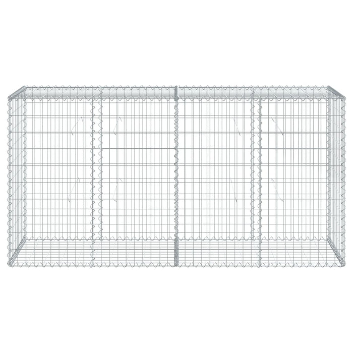 Coș gabion cu capac, 200x50x100 cm, fier galvanizat - WALTI WALTI