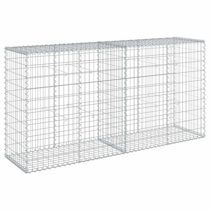 Coș gabion cu capac, 200x50x100 cm, fier galvanizat - WALTI WALTI