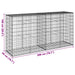 Coș gabion cu capac, 200x50x100 cm, fier galvanizat - WALTI WALTI