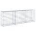Coș gabion cu capac, 300x50x100 cm, fier galvanizat - WALTI WALTI