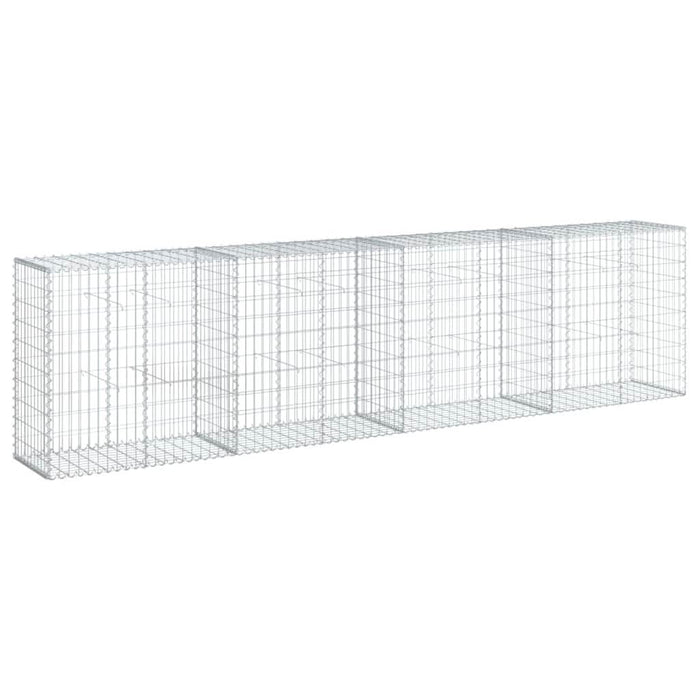 Coș gabion cu capac, 400x50x100 cm, fier galvanizat - WALTI WALTI