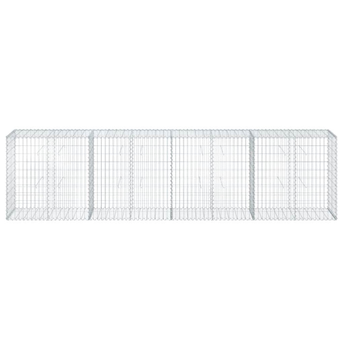 Coș gabion cu capac, 400x50x100 cm, fier galvanizat - WALTI WALTI