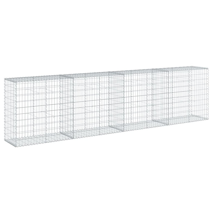 Coș gabion cu capac, 400x50x100 cm, fier galvanizat - WALTI WALTI
