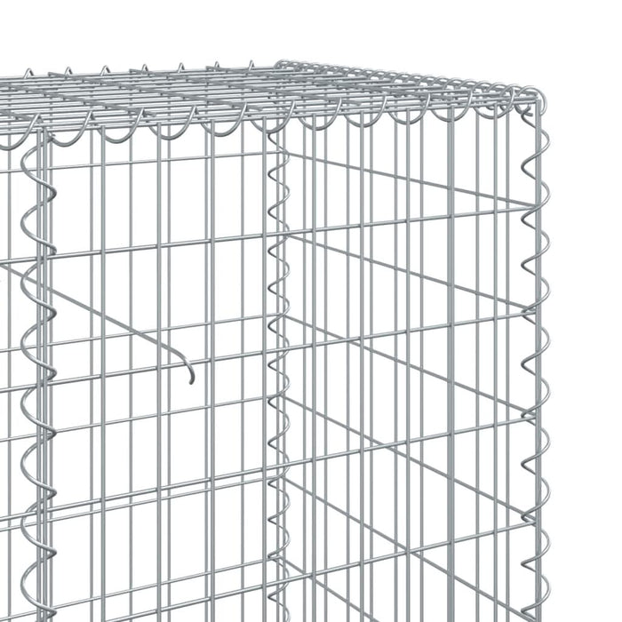 Coș gabion cu capac, 400x50x100 cm, fier galvanizat - WALTI WALTI