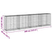 Coș gabion cu capac, 400x50x100 cm, fier galvanizat - WALTI WALTI