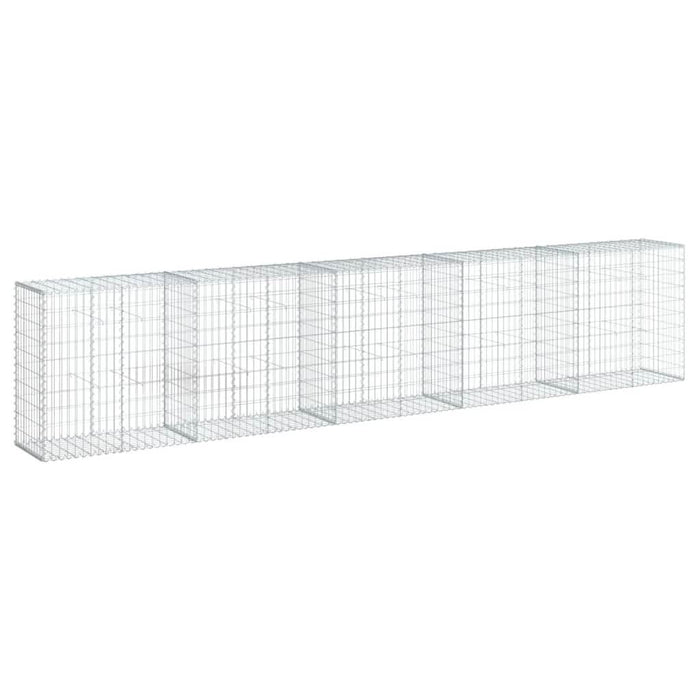 Coș gabion cu capac, 500x50x100 cm, fier galvanizat - WALTI WALTI