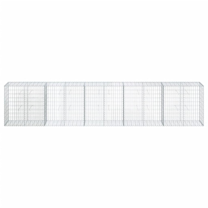 Coș gabion cu capac, 500x50x100 cm, fier galvanizat - WALTI WALTI