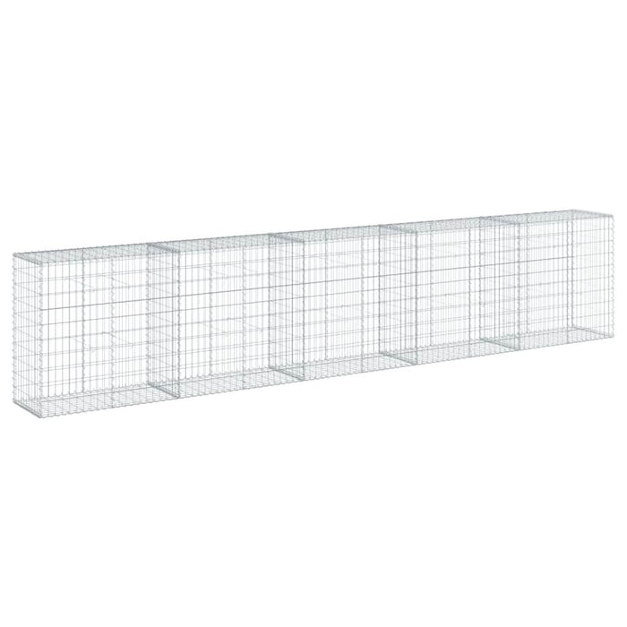 Coș gabion cu capac, 500x50x100 cm, fier galvanizat - WALTI WALTI