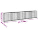 Coș gabion cu capac, 500x50x100 cm, fier galvanizat - WALTI WALTI