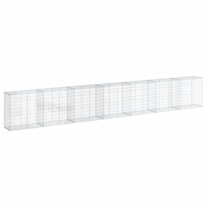 Coș gabion cu capac, 700x50x100 cm, fier galvanizat - WALTI WALTI