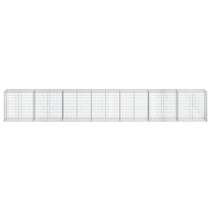Coș gabion cu capac, 700x50x100 cm, fier galvanizat - WALTI WALTI
