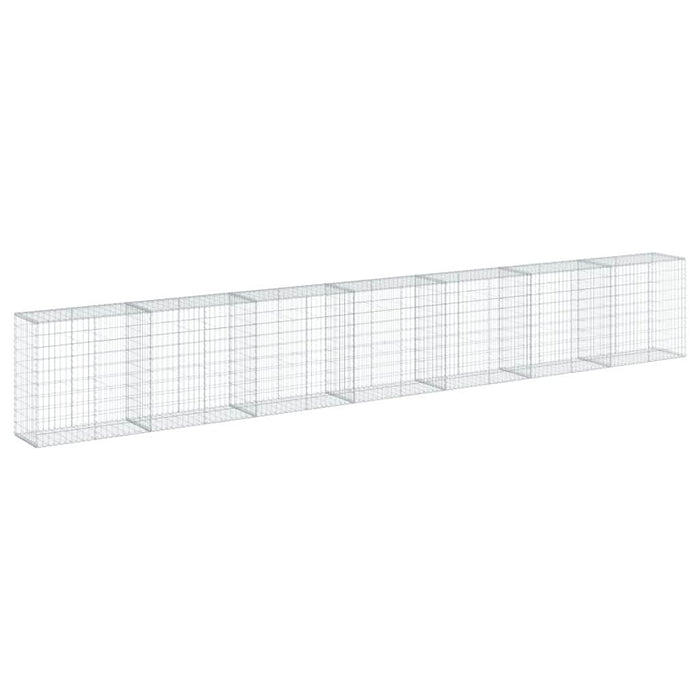 Coș gabion cu capac, 700x50x100 cm, fier galvanizat - WALTI WALTI