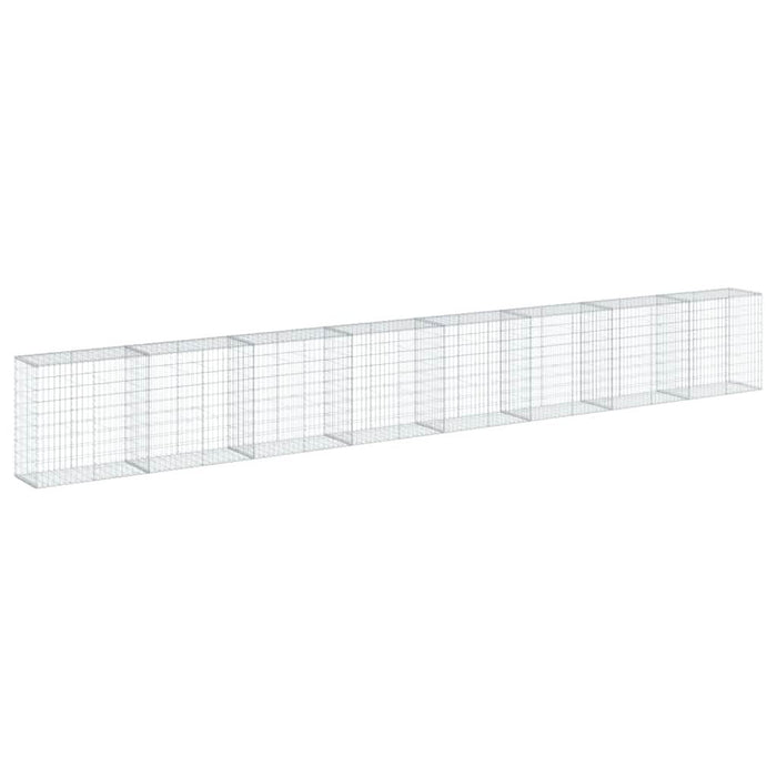 Coș gabion cu capac, 800x50x100 cm, fier galvanizat - WALTI WALTI