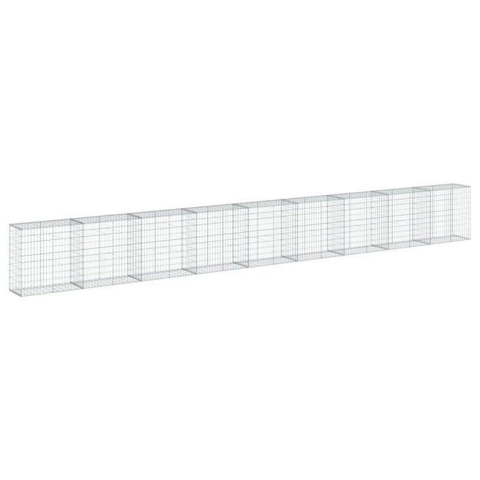 Coș gabion cu capac, 900x50x100 cm, fier galvanizat - WALTI WALTI
