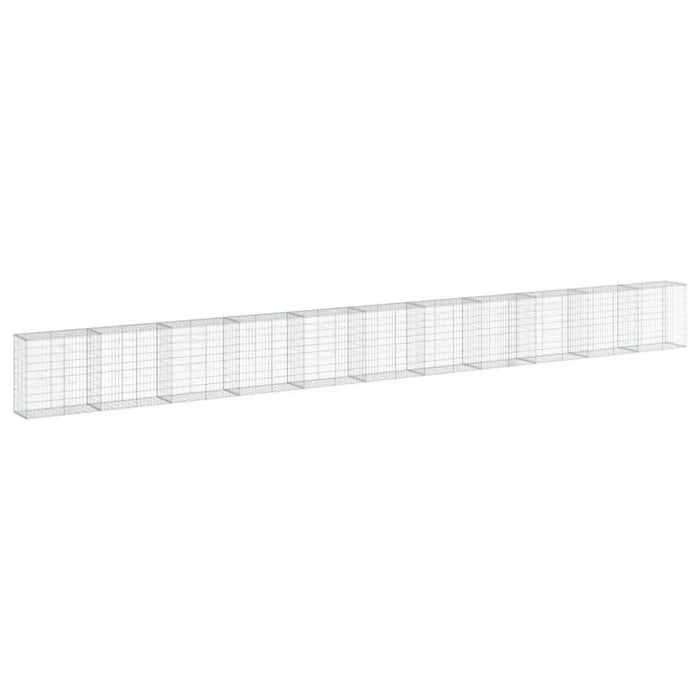 Coș gabion cu capac, 1100x50x100 cm, fier galvanizat - WALTI WALTI