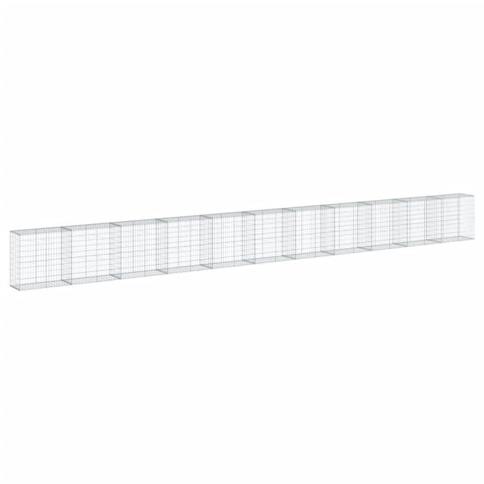 Coș gabion cu capac, 1100x50x100 cm, fier galvanizat - WALTI WALTI
