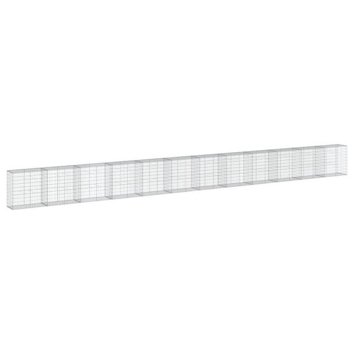 Coș gabion cu capac, 1200x50x100 cm, fier galvanizat - WALTI WALTI