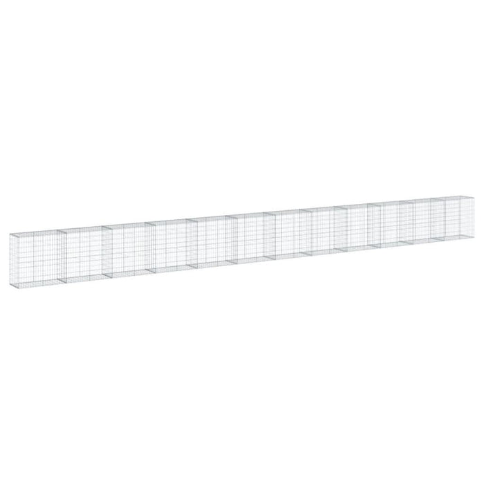 Coș gabion cu capac, 1200x50x100 cm, fier galvanizat - WALTI WALTI