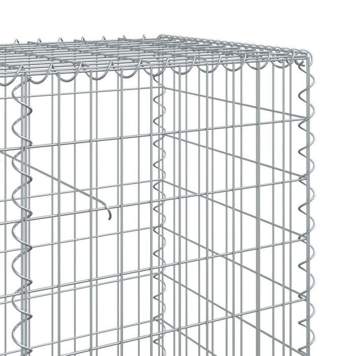 Coș gabion cu capac, 1200x50x100 cm, fier galvanizat - WALTI WALTI