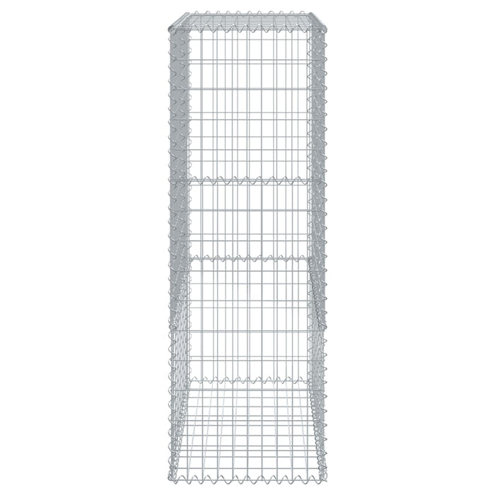 Coș gabion cu capac, 100x50x150 cm, fier galvanizat - WALTI WALTI