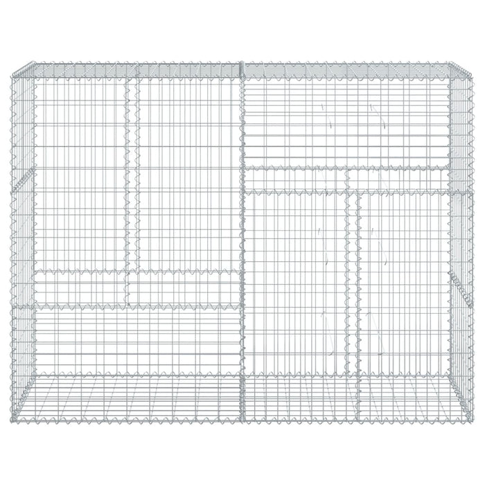 Coș gabion cu capac, 200x50x150 cm, fier galvanizat - WALTI WALTI