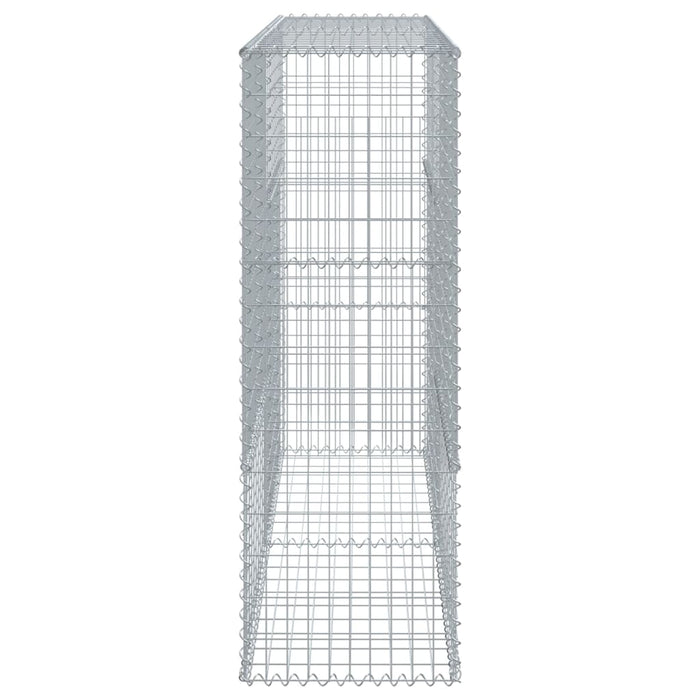 Coș gabion cu capac, 200x50x150 cm, fier galvanizat - WALTI WALTI
