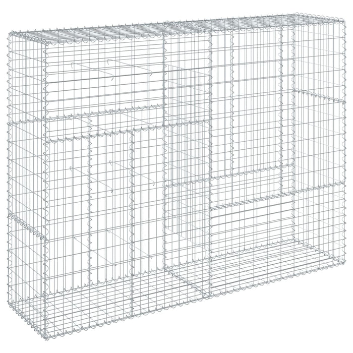 Coș gabion cu capac, 200x50x150 cm, fier galvanizat - WALTI WALTI