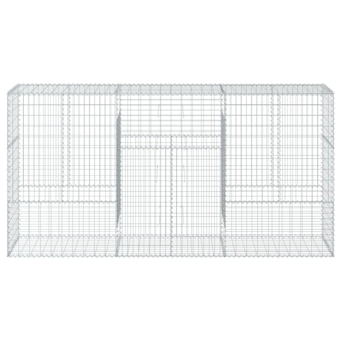Coș gabion cu capac, 300x50x150 cm, fier galvanizat - WALTI WALTI
