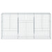 Coș gabion cu capac, 300x50x150 cm, fier galvanizat - WALTI WALTI