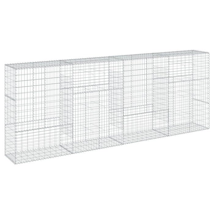 Coș gabion cu capac, 400x50x150 cm, fier galvanizat - WALTI WALTI