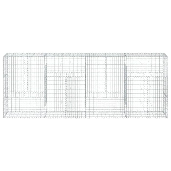 Coș gabion cu capac, 400x50x150 cm, fier galvanizat - WALTI WALTI