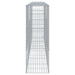 Coș gabion cu capac, 400x50x150 cm, fier galvanizat - WALTI WALTI