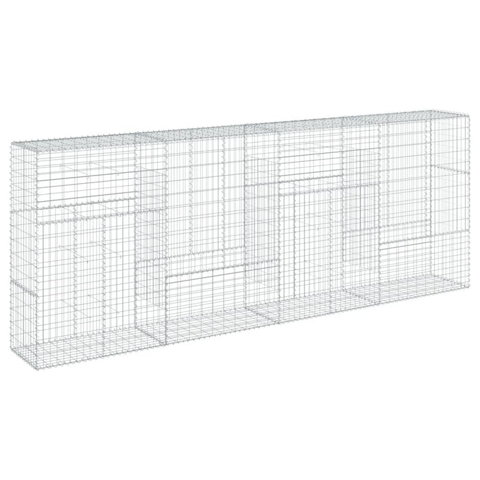 Coș gabion cu capac, 400x50x150 cm, fier galvanizat - WALTI WALTI