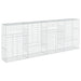 Coș gabion cu capac, 400x50x150 cm, fier galvanizat - WALTI WALTI