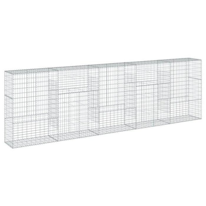 Coș gabion cu capac, 500x50x150 cm, fier galvanizat - WALTI WALTI