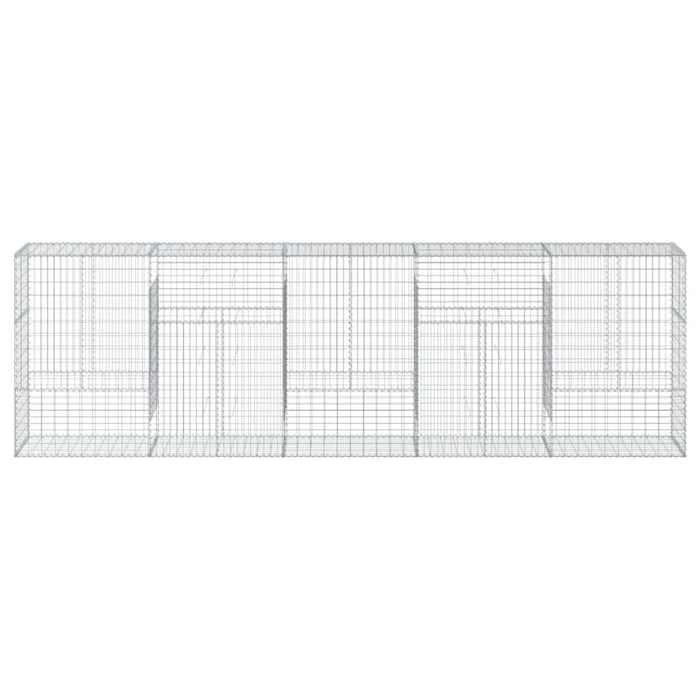 Coș gabion cu capac, 500x50x150 cm, fier galvanizat - WALTI WALTI