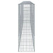 Coș gabion cu capac, 600x50x150 cm, fier galvanizat - WALTI WALTI