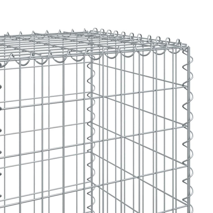 Coș gabion cu capac, 600x50x150 cm, fier galvanizat - WALTI WALTI