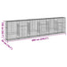 Coș gabion cu capac, 600x50x150 cm, fier galvanizat - WALTI WALTI