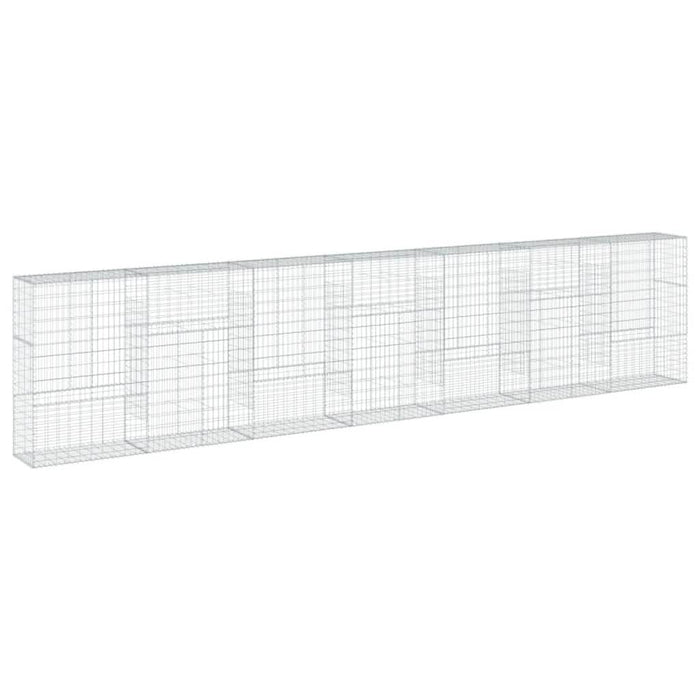 Coș gabion cu capac, 700x50x150 cm, fier galvanizat - WALTI WALTI