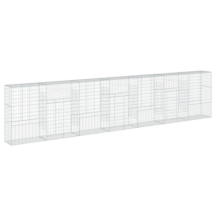 Coș gabion cu capac, 700x50x150 cm, fier galvanizat - WALTI WALTI