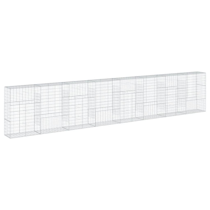 Coș gabion cu capac, 800x50x150 cm, fier galvanizat - WALTI WALTI