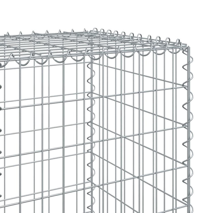 Coș gabion cu capac, 800x50x150 cm, fier galvanizat - WALTI WALTI