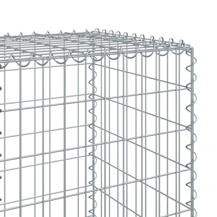 Coș gabion cu capac, 900x50x150 cm, fier galvanizat - WALTI WALTI